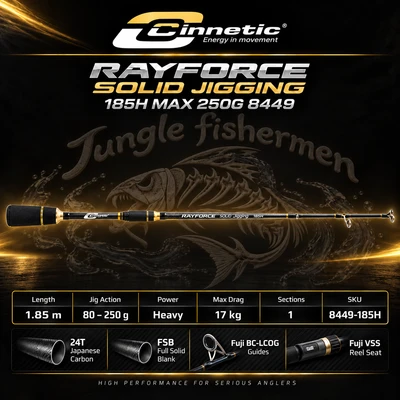 RAYFORCE SOLID JIGGING 185H MAX 250G 8449