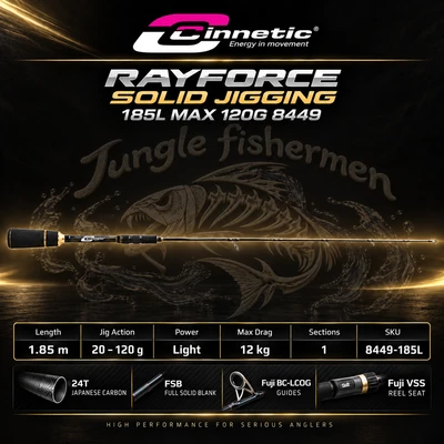 RAYFORCE SOLID JIGGING 185L MAX 120G 8449