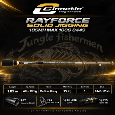 RAYFORCE SOLID JIGGING 185MH MAX 180G 8449