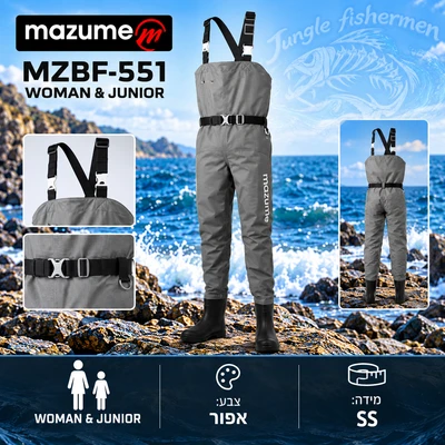 mazume - mzbf-551 WOMAN&JUNIOR SSאפור