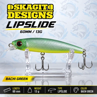 skagit designs - lipslide 60mm/13g - bachi green