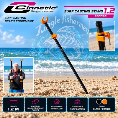 Cinnetic - 350034 Surf Casting Sand Spike 120cm
