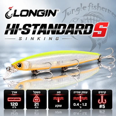 LONGIN HI STANDARD 120MM 21G sinking