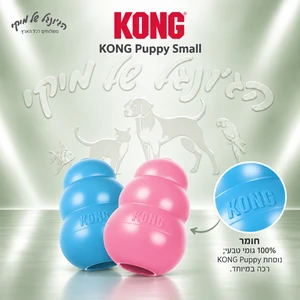 צעצוע גומי לגורים KONG Puppy Small (S)