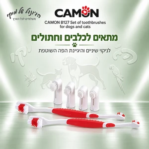 סט מברשות שיניים CAMON לכלבים ולחתולים – B127