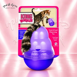 צעצוע האכלה לחתולים KONG Wobbler עם זנב קטניפ