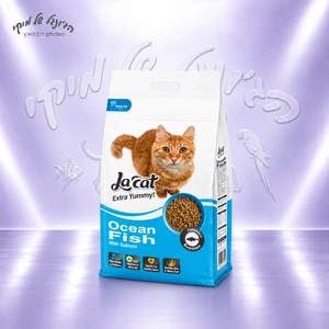 מזון יבש לחתולים בוגרים לה קט La Cat Extra Yummy דגי אוקיינוס עם סלמון 2.85 ק״ג