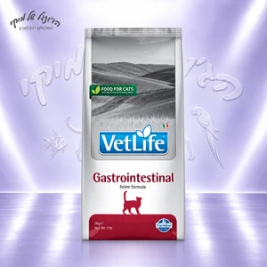 מזון יבש וטרינרי לחתולים Farmina Vet Life Gastrointestinal Feline‏ 5 ק״ג