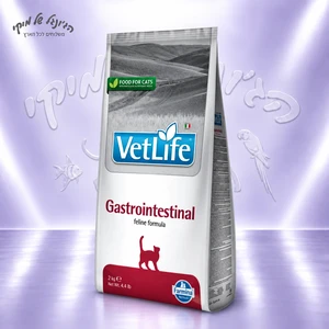 מזון יבש דיאטטי לחתולים Farmina Vet Life Gastrointestinal 2 ק״ג
