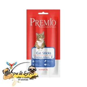 PREMIO פרמיו סטיק לחתול עוף וברווז 15 גרם