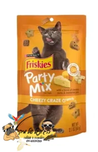 פריסקיז PARTY MIX חטיף לחתול ציזי קרייזי קראנץ 60 גרם