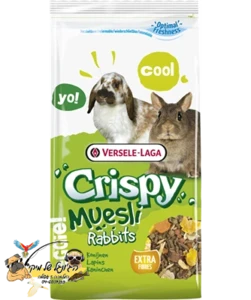 versele laga crispy muesli rabbit 1 kg - מזון מכרסמים לארנב