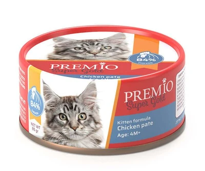 פרמיו מעדן פטה לגורי חתולים עוף 85 גרם