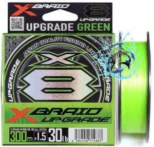 YGK - X-Braid Upgrade X8 All Green 300m 0.6PE 14LB