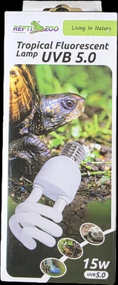 ReptiZoo-Tropical-Fluorescent 15w נורת יו וי טרופית UVB 5.0