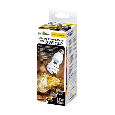 ReptiZoo-Desert-Fluorescent נורת יו וי מדברית UVB 15.0 15W