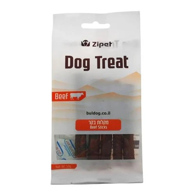 Zipet-חטיף זיפט מקלוני בקר קצרים ללא דגנים 50g