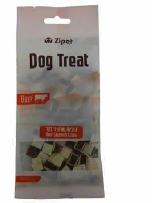 Zipet-חטיף קוביות סנדוויץ בקר 50g
