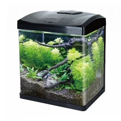 אקווריום עם תאורת לד 33 ס"מ שחור B231