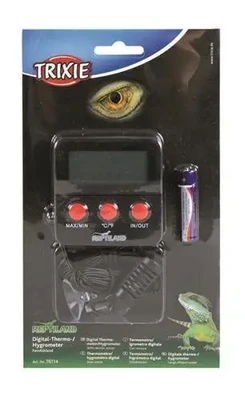 מד טמפרטורה+לחות דיגיטלי עם חיישן 6*6 ס"מ טריקסי | TRIXIE