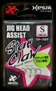 Xesta Star Claw Jig Head Assist Hooks Size S