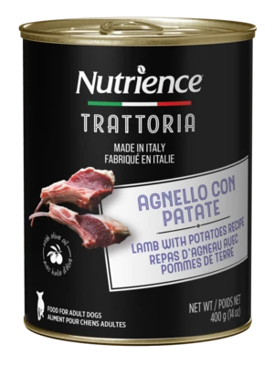 Nutrience-נוטריאנס פטה כבש ותפוחי אדמה לכלב 400g