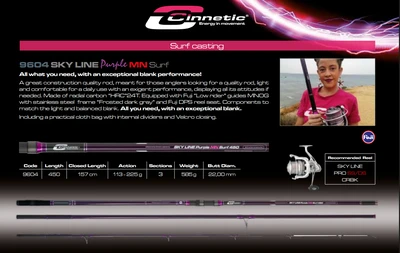 CINNETIC CANA SKY LINE PURPLE MN SURF 4.5 9604