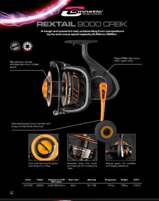 cinnetic - rextail 9000 crbk