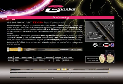 Cinnetic Raycast TZ 45 Flexi-Tip Hybrid 4.20M 8694