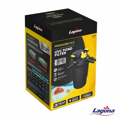 פילטר לחץ לבריכת נוי Laguna Pressure-Flo 17000L Pond Filter UVC-24W