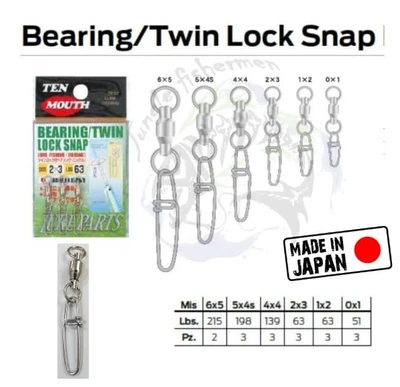 NT TWIN LOCK BEARING 1X2 D-40 55LB