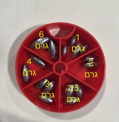 סט עופרות 6 מידות 60 גרם