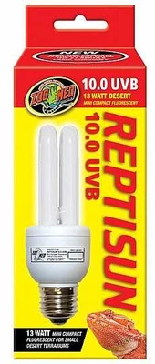 ZOO-MED נורת UVB מדברית 13W 10.0