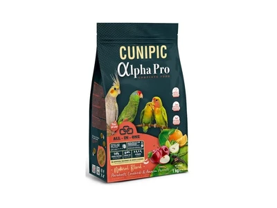 Cunipic Alpha Pro תוכי בינוני טבעי 1 ק"ג