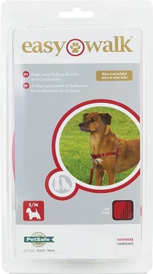 Easy walk איזי וולק רתמה לאילוף כלבים קטנים מידה S/M שחורה