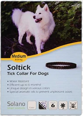 solano soltick קולר עמיד במים לכלבים במשקל 8-20 ק"ג