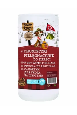 מגבונים לטיפוח השיער של בארי קינג 70 יחידות