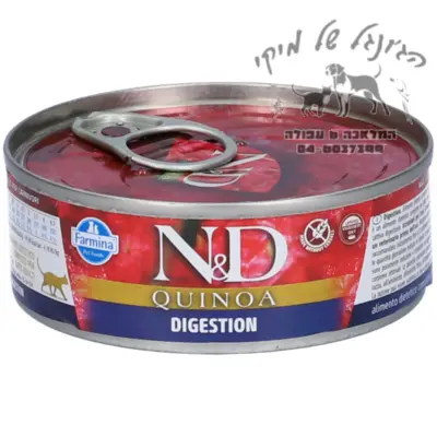 ND קינואה מעדן עיכול כבש חתול 80 גרם