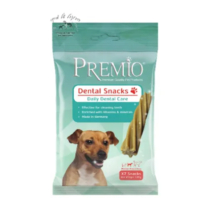 חטיף פרמיו דנטלי לכלב בינוני 180 גרם