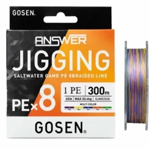 GOSEN Answer Jigging PE×8 300m 1PE 20LB