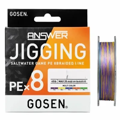 GOSEN Answer Jigging PE×8 400m 3PE 45LB