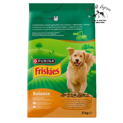 פריסקיז באלאנס לכלב עוף בקר וירקות 3 ק"ג
