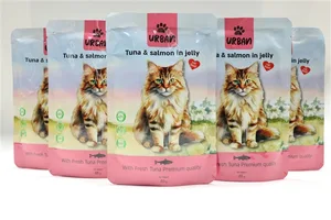 פאוץ אורבן חתולים טונה וסלמון 85 גרם