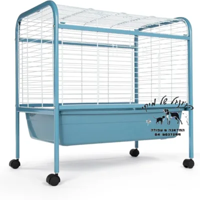 כלוב ארנבת + שולחן עם גלגלים R3A