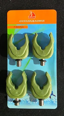 סט מחזיק חכה סיליקון חום