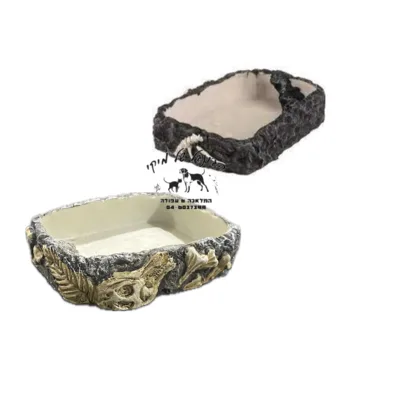 כלי אוכל/מים לזוחלים 17/12/2.5ס"מ