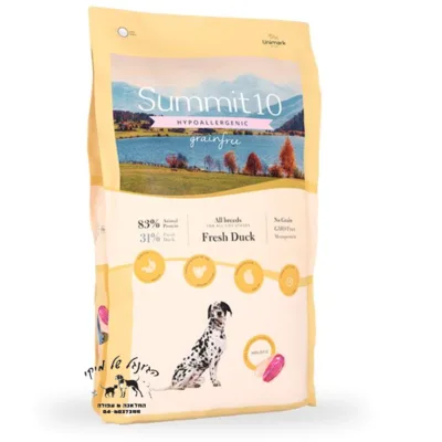 סאמיט Summit 10 ללא דגנים ברווז היפואלרגני 12 ק"ג לכל שלבי החיים