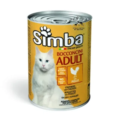 SIMBA שימורים סימבה חתול עוף 415 גרם