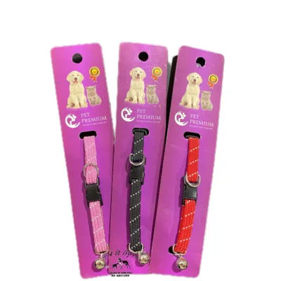 קולר אלסטי לחתול עם פעמון מחזיר אור