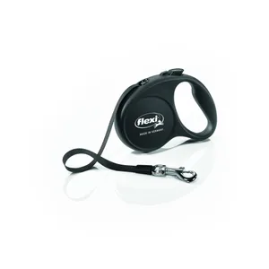 Flexi פאן שחור רצועה 5 מטר S עד 15 ק"ג